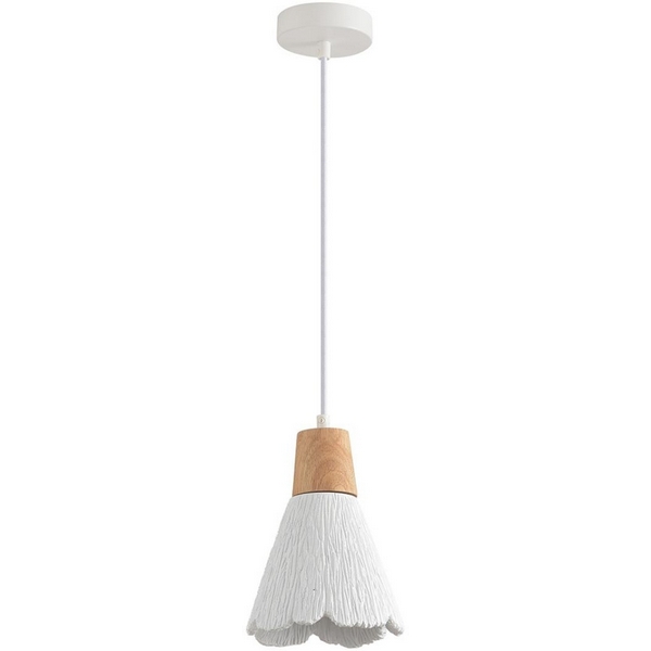 

Подвесной светильник Lumion Eoliana 8352/1B белый/бежевый, металл/дерево/цемент E27 60W 220V, Eoliana 8352/1B
