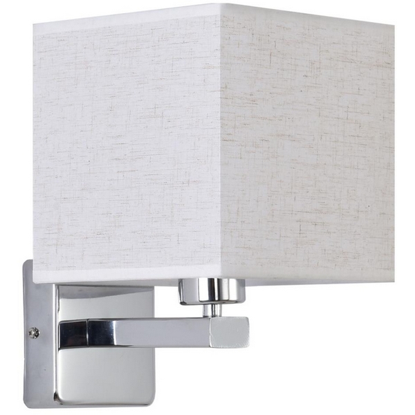 

Бра Lumion Norman 8360/1W хром/бежевый металл/текстиль E27 60W 240V, Norman 8360/1W