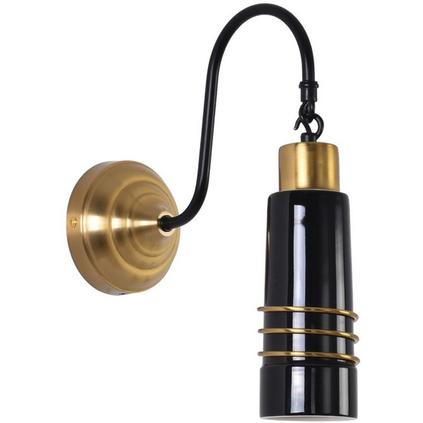 

Бра Lumion Lilo 8361/1W золото/черный металл/керамика E27 60W 220V, Lilo 8361/1W