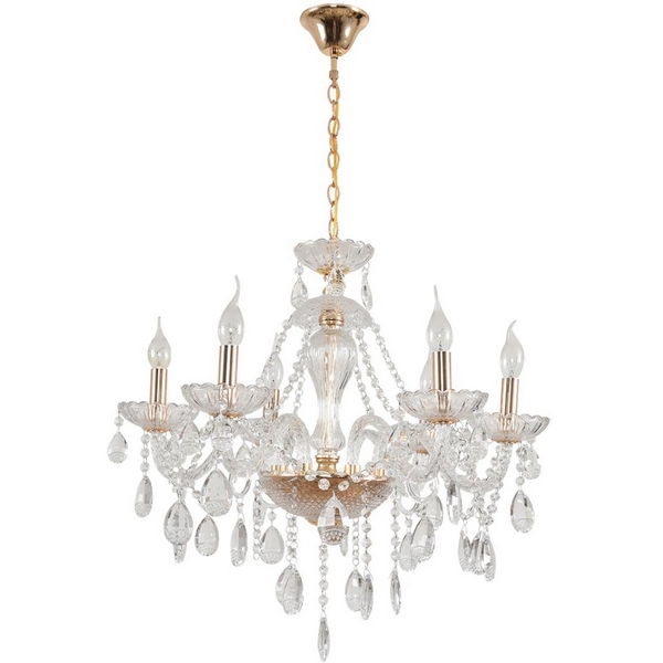 

Люстра подвесная Lumion Alissa 8376/6 золото/прозрачный, металл/хрусталь E14 6*40W 220V, Alissa 8376/6