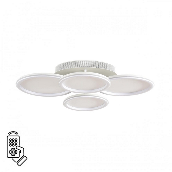 

Умная люстра потолочная Alis Smart 8380/95CL белый, металл/акрил с ПДУ и голосовым управлением LED 95W 3000-6500К 220V Lumion, Alis Smart 8380/95CL