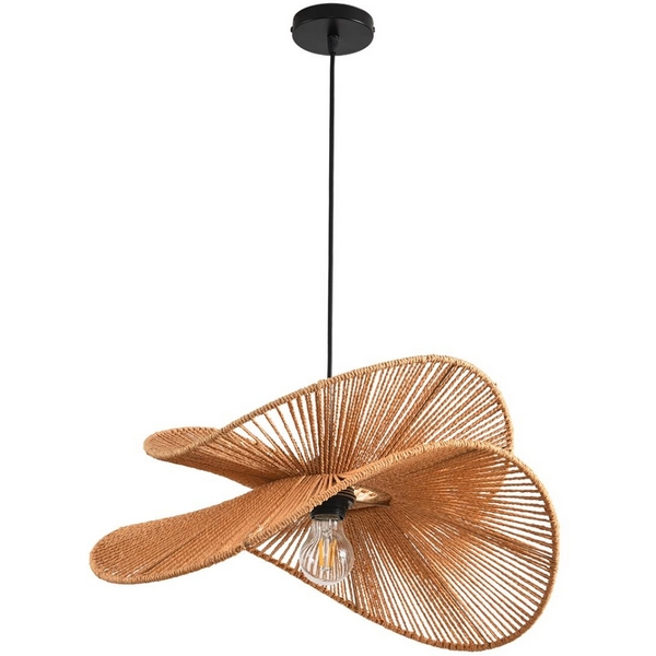 

Подвесной светильник Lumion Rope 8381/1 черный/бежевый, металл/джутовый шнур E27 40W 220V, Rope 8381/1