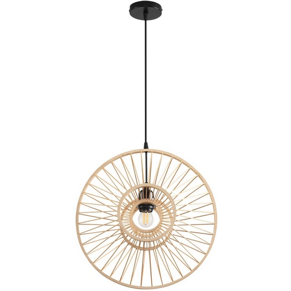 

Подвесной светильник Lumion Chakra 8383/1 черный/бежевый, металл/бамбук E27 40W 220V, Древесный, Chakra 8383/1