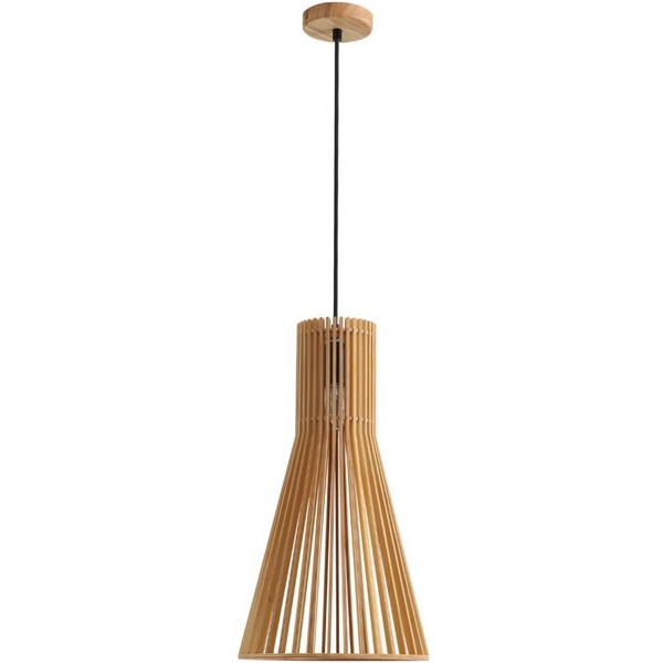 

Подвесной светильник Lumion Gerda 8384/1A бежевый дерево E27 60W 220V, Древесный, Gerda 8384/1A