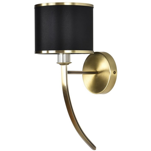 Изображение товара Бра Lumion Demetra 8406/1W античная бронза/черный металл/текстиль Е14 40W 220V