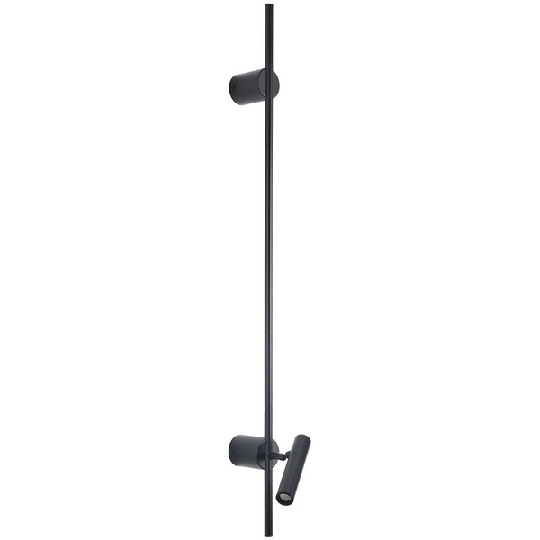 Настенный светильник светодиодный Lumion Toint 8438/11WL черый, металл LED 3W + LED-подсветка 8W 3000K 220V