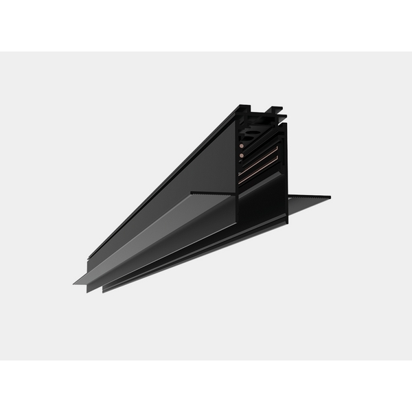 Изображение товара Шинопровод низковольтный встраиваемый глубокий под гипсокартон черный 48V 2,5 м Lumker SY-LINK-20T1-2.5-BL