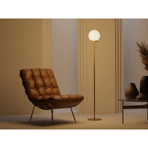 Изображение товара Торшер Lumker GL-F180BR-8-WW Модерн с шарообразным плафоном и тёплым светом Изображение товара Торшер Lumker GL-F180BR-8-WW Модерн с шарообразным плафоном и тёплым светом