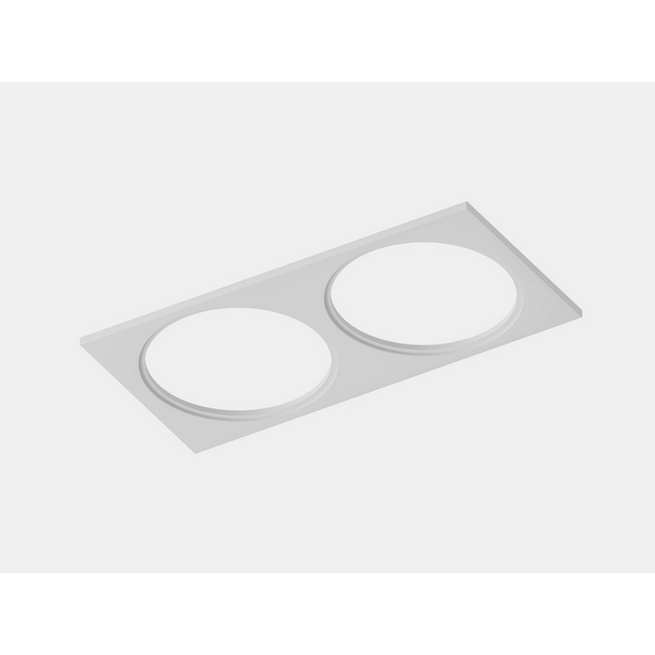 Изображение товара Рамка двойная квадратная белая Lumker Combo Mini 2.0 C-2MINI-FR2S-WH