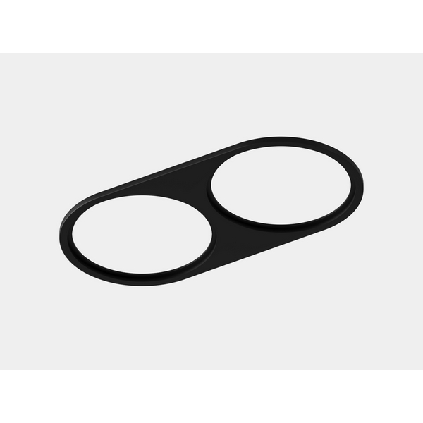 Изображение товара Рамка двойная круглая черная Lumker Combo Mini 2.0 C-2MINI-FR2R-BL