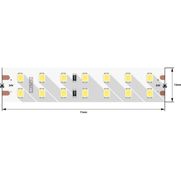 

Светодиодная лента IP33 Lumker LK2H196 LK2H196-24-WW-33 (5 шт.), LK2H196 LK2H196-24-WW-33