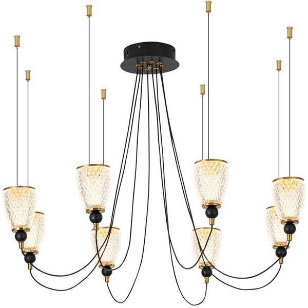 

Подвесная люстра Lussole LSP-4019, Черный, LSP-4019