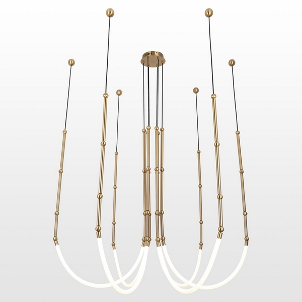 

Подвесной светильник LED Lussole Bend LSP-7071, Золото, Bend LSP-7071
