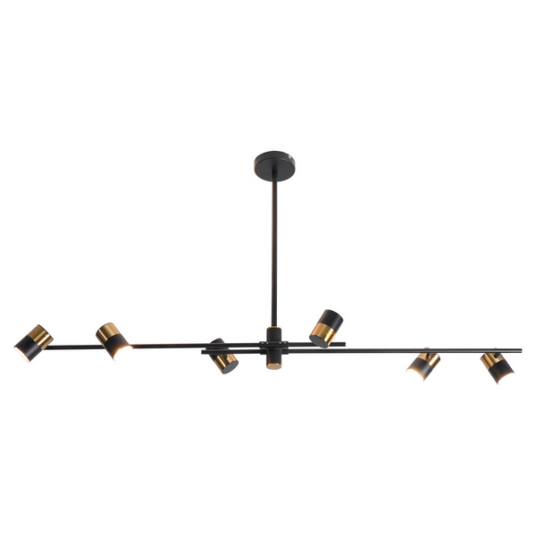 

Потолочная люстра IP21 Lussole Gilbert LSP-8376, Черный, Gilbert LSP-8376