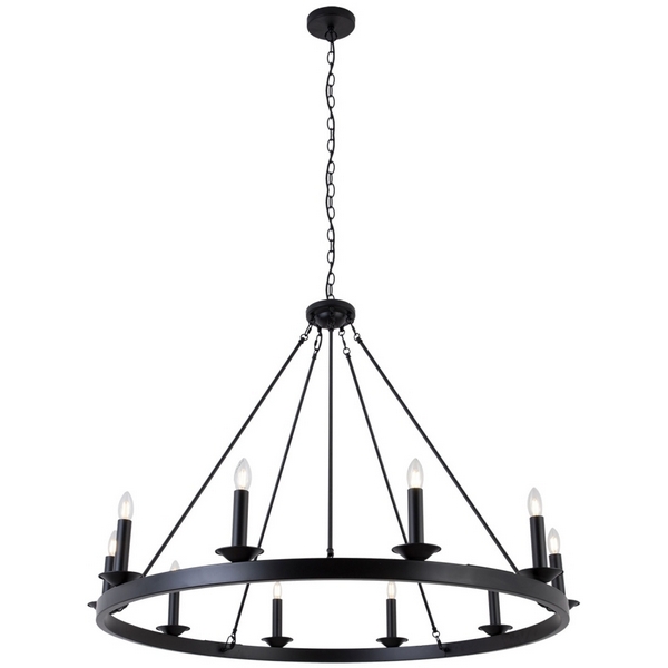 

Подвесная люстра Lussole Carrollton LSP-8735, Черный, Carrollton LSP-8735