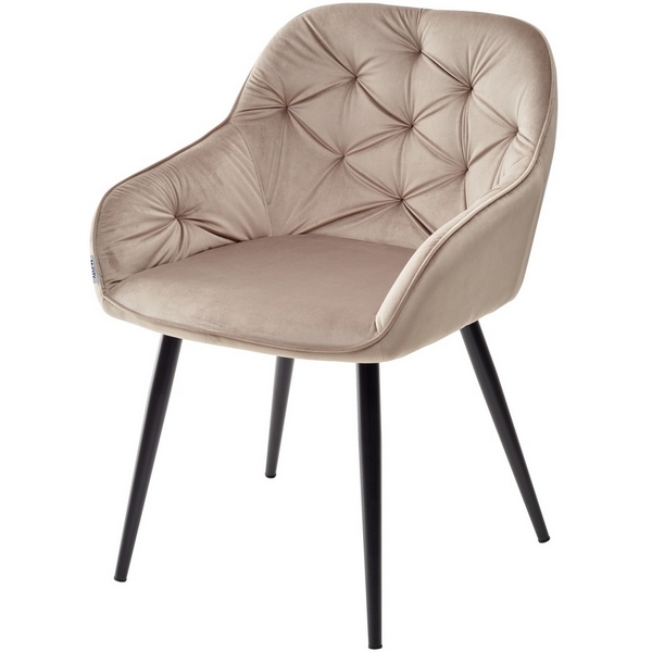 

Стул BREEZE BLUVEL-40 BEIGE/ черный каркас, велюр (M-City), Breeze UDC9051BLV40
