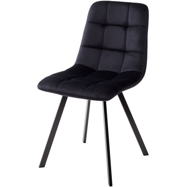 

Стул BLUVEL-19 BLACK, велюр M-City Chilli UDC8025BLV19, Chilli UDC8025BLV19