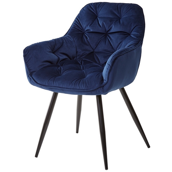 

Стул BLUVEL-86 BLUE, велюр M-City Malta DC1471NAVYBLUE86BLK, Malta DC1471NAVYBLUE86BLK