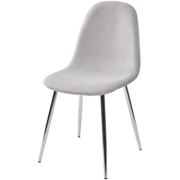 

Стул PESCARA UF910-02 LIGHT GREY, велюр (M-City), Pescara XS2441UF91002CHR