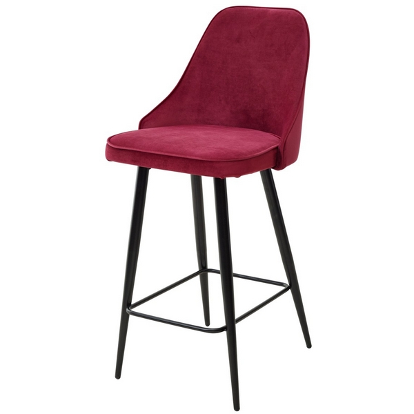 

Полубарный стул NEPAL-PB ВИННЫЙ #16, велюр/ черный каркас (H=68cm) (M-City), NEPAL-PB 461MC03831