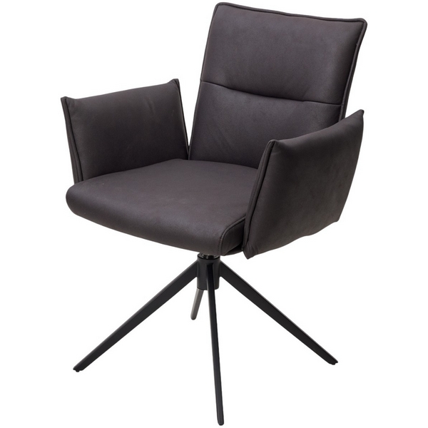 

Стул DEAN 360 град.поворот. Темно-серый экокожа Maison 99# / Черный, ®DISAUR (арт.621M05774) M-City, 621M05774