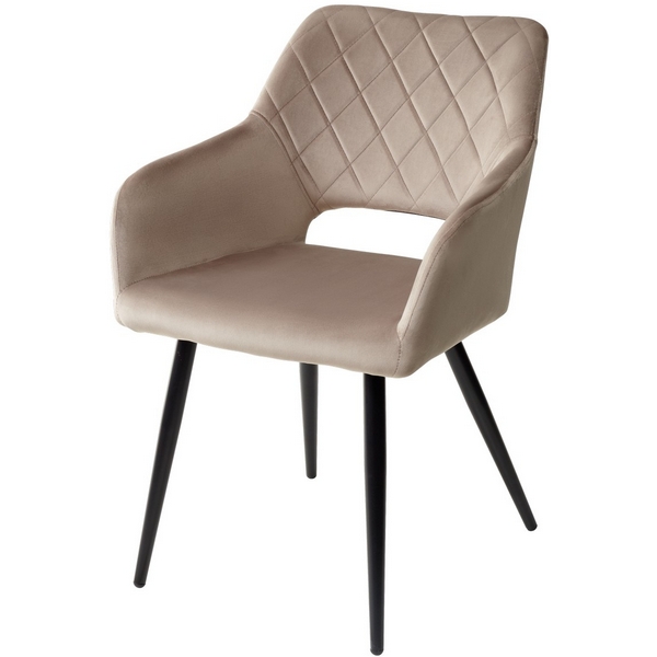

Стул ALLY BLUVEL-40 бежевый / черный каркас (M-City), ALLY 628M03730