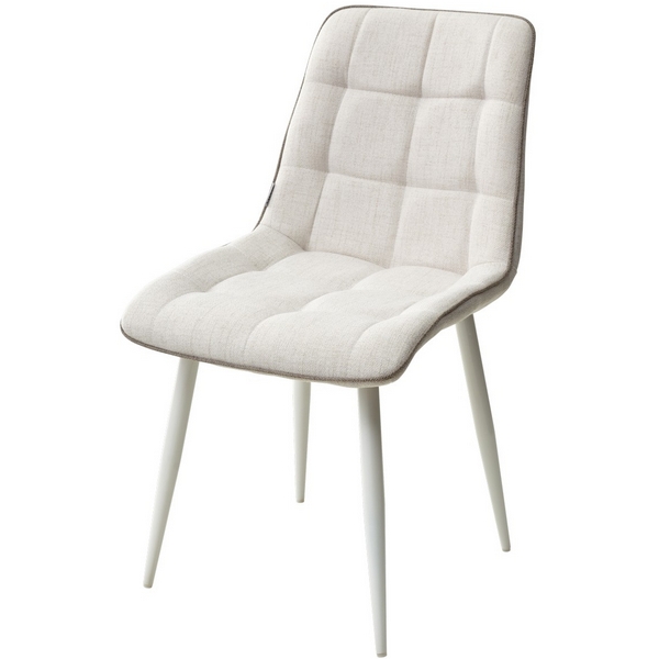 

Стул HE622-01/ HE622-05 топленое молоко, ткань/ белый каркас M-City Chic 628M03695 (4 шт.), Chic 628M03695