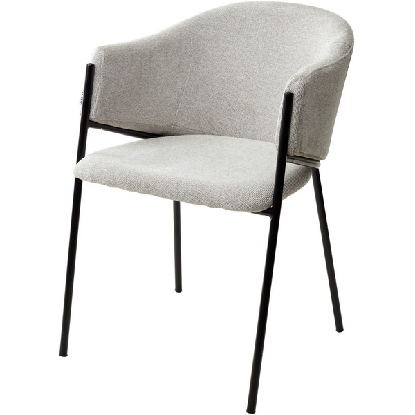 

Стул DILL WZ2042-19 галечный серый фактурный велюр/ черный каркас (M-City), Dill 628M03772