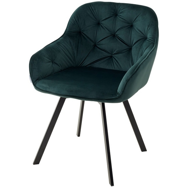 

Стул GALE BLUVEL-78 GREEN поворот.360 град., велюр (M-City), GALE UDC9100BLV78