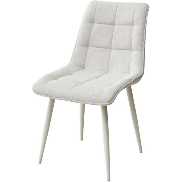 

Стул WZ2042-18 белая галька, фактурный велюр/ белый каркас M-City Chic 628M03708 (4 шт.), Chic 628M03708