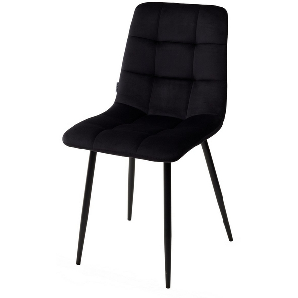 

Стул CHILLI BLUVEL-19 BLACK, велюр M-City, Chilli UDC7094BLV19