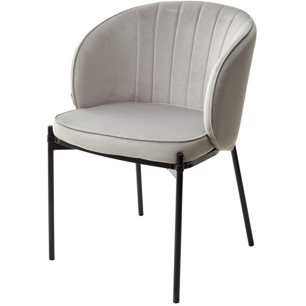 

Стул BLUVEL-03 GREY, велюр / черный каркас M-City Diana 628M04395, Diana 628M04395