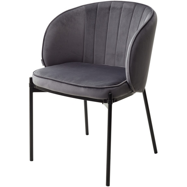 

Стул BLUVEL-14 GREY, велюр / черный каркас M-City Diana 628M04394, Diana 628M04394