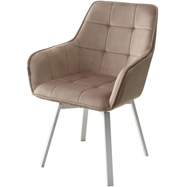 

Стул BLUVEL-40 BEIGE/ белый каркас, поворот.360 град. M-City Maverick 629M04838, Maverick 629M04838