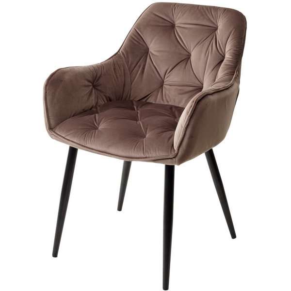 

Стул TROY BLUVEL-38 LATTE, велюр/ черный каркас (M-City), Troy 628M03492