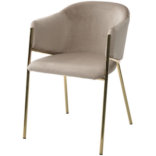 

Стул DILL BLUVEL-40 BEIGE, велюр/ золотой каркас (M-City), Dill 628M03766