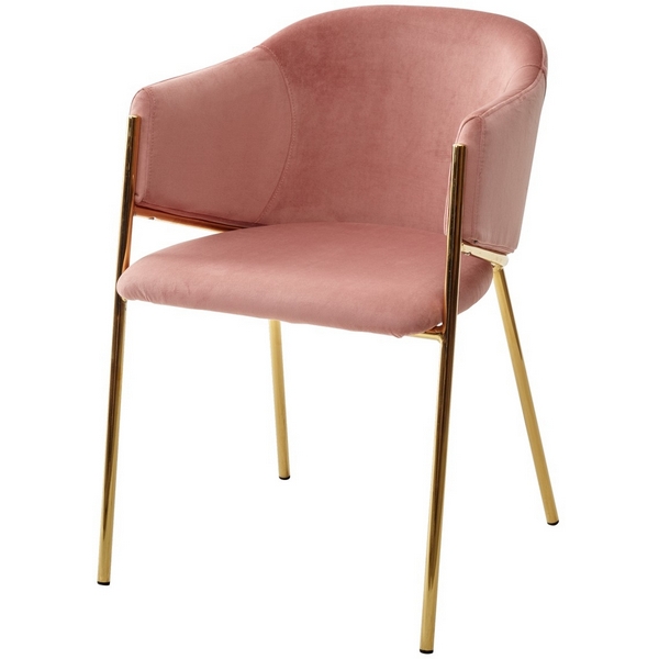 

Стул BLUVEL-52 PINK, велюр/ золотой каркас M-City Dill UDC8158BLV52, Dill UDC8158BLV52