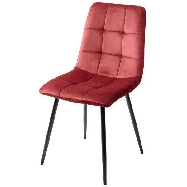 

Стул BARI UF910-11 WINE RED, велюр / черный каркас (M-City), Bari 624M04001