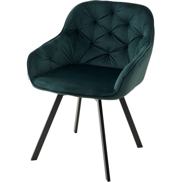 

Стул BLUVEL-78 GREEN, велюр/ черный каркас, поворот.360 град., M-City 629M04843, Зеленый, 629M04843