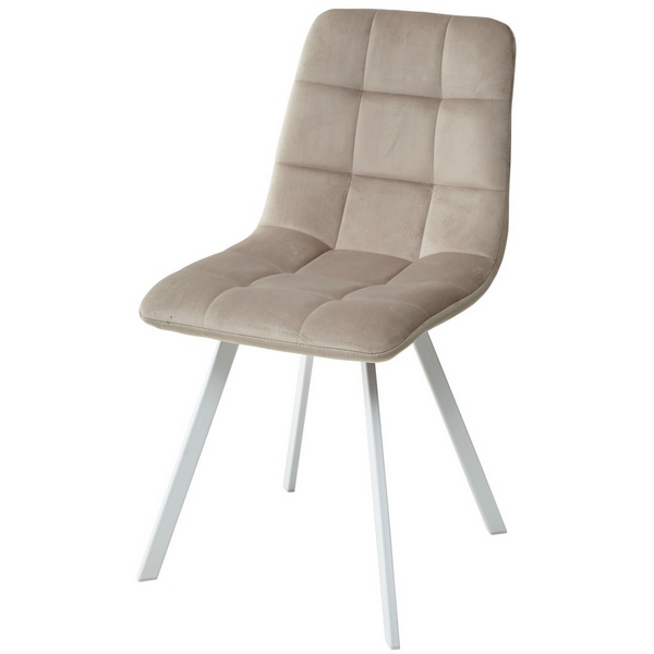 

Стул G108-10 светлый кварц, велюр/ белый каркас M-City 629M04903 (4 шт.), 629M04903