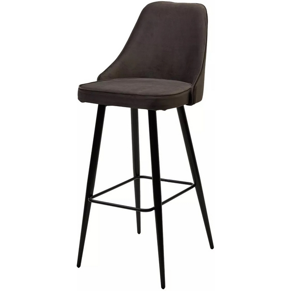 

Барный стул NEPAL-BAR ГРАФИТ #14, велюр/ черный каркас (H=78cm) M-City 461MC05089, Графитовый, 461MC05089