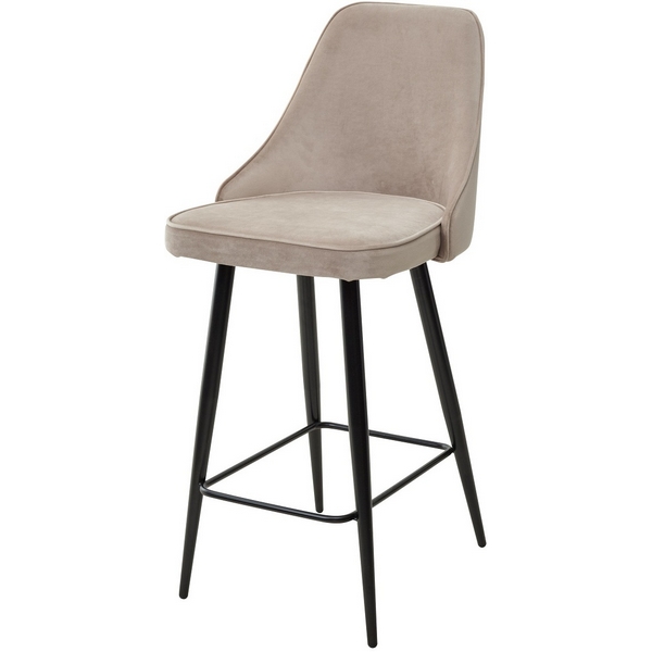 

Полубарный стул ЛАТТЕ #25, велюр/ черный каркас (H=68cm) M-City 461MC05087, Бежевый, 461MC05087