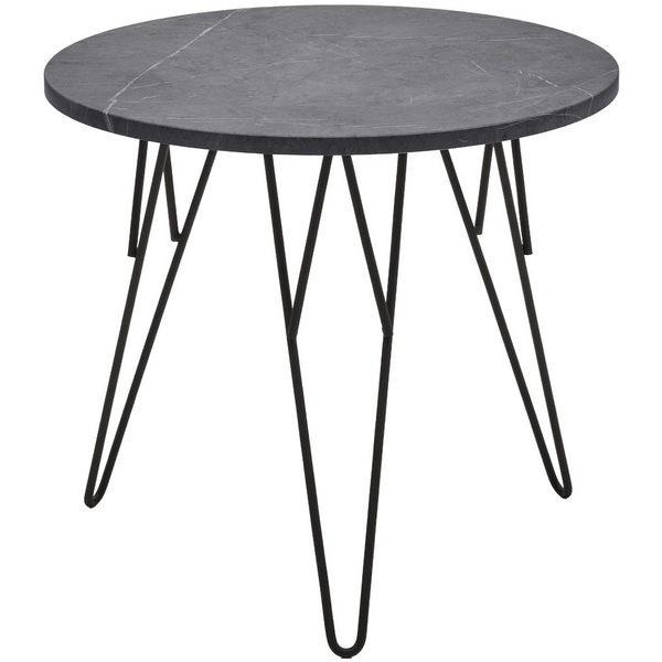 Журнальный столик Мрамор темно-серый / черный каркас M-City 461MC05058