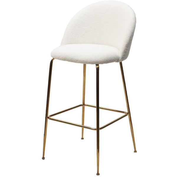 

Барный стул GLADE NINI-01 Белый, / золотой каркас M-City 629M04978 (2 шт.), 629M04978
