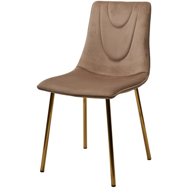 

Стул ELLI BLUVEL-40 Бежевый, велюр / золотой каркас M-City 629M04986 (4 шт.), 629M04986