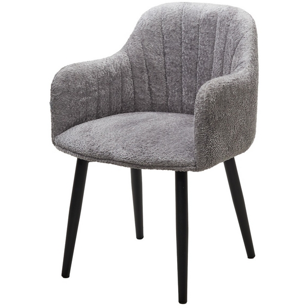 

Стул МАНГО ДАНС 360 град. поворотный, Alpina Dove, букле / Черный каркас, M-City (2 шт.), Манго 480M05333