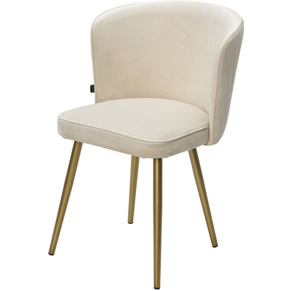 

Стул M-City МОНЕ ZIZI 002 Молочный, велюр / Золотой каркас, Бежевый, Моне 480M05730