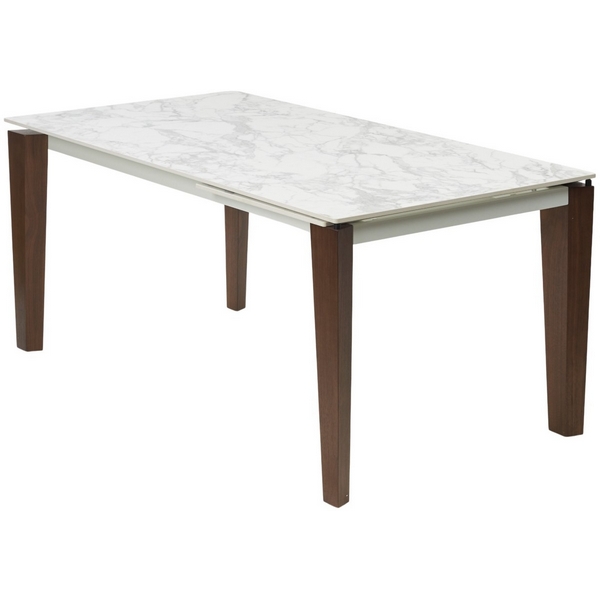 

Стол ЭЗМИР (ESMIR) 160 цвет АРАБЕСКАТО (MATTE ARABESCATO SOLID CERAMIC) / ОРЕХ, ®DISAUR M-City 64389, Белый, 614M05909