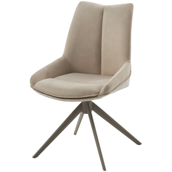 Стул ОСКАР (OSKAR) 360 град, цвет КРЕМОВЫЙ / ЛАТТЕ каркас, ®DISAUR M-City 64427