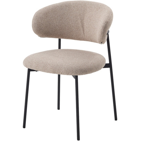 

Стул ТРЕНД (TREND) цвет NS04 Крем, букле / черный каркас M-City 64608, Бежевый, 670M06061